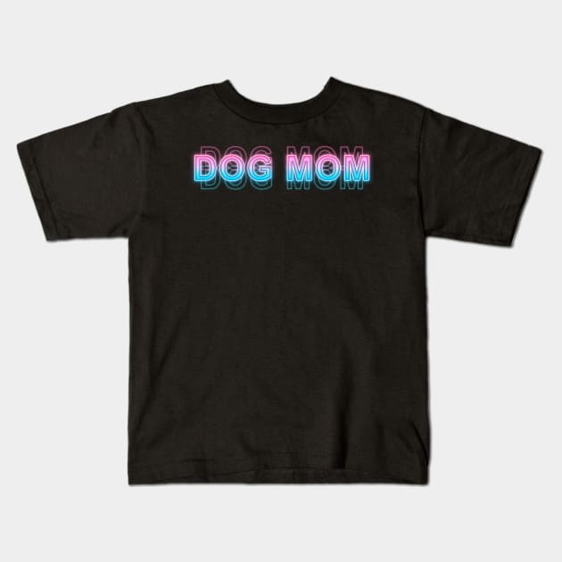 Dog mom Kids T-Shirt by Sanzida Design